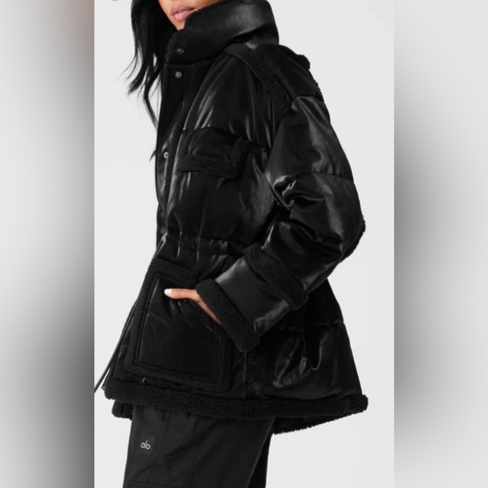 ALO Yoga Black Ice Breaker Puffer Jacket